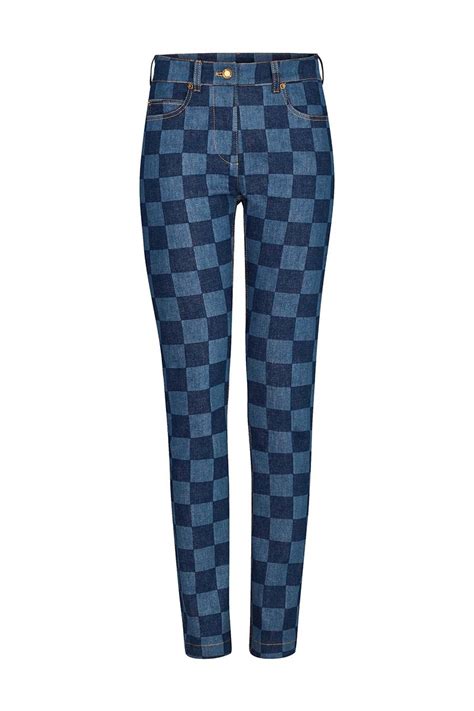 louis vuitton checkered jeans|louis vuitton blue checkerboard first.